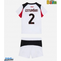 AC Milan Pervis Estupinan #2 Bortedraktsett Barn 2025-26 Kortermet (+ Korte bukser)